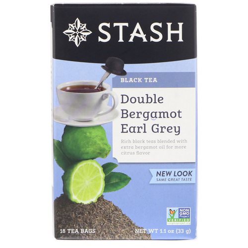 Stash Tea, Black Tea, Double Bergamot Earl Grey, 18 Tea Bags, 1.1 oz (33 g) Review