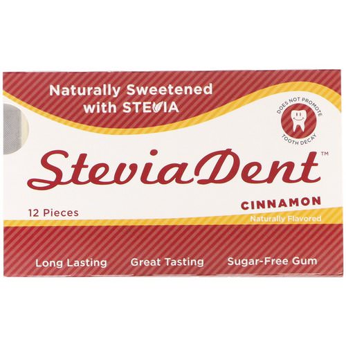 Stevita, SteviaDent, Sugar-Free Gum, Cinnamon, 12 Pieces Review