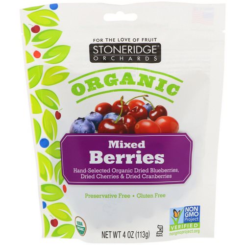 Stoneridge Orchards, Organic, Mixed Berries, 4 oz (113 g) Review