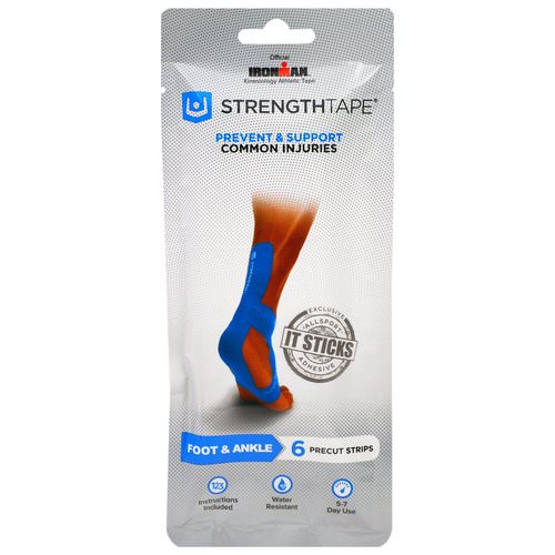 Strengthtape, Kinesiology Tape Kit, Foot & Ankle, 6 Precut Strips Review