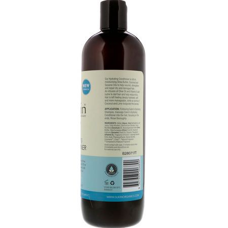 護髮素, 護理: Sukin, Hydrating Conditioner, Dry and Damaged Hair, 16.9 fl oz (500 ml)