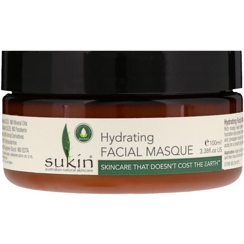 Sukin, Hydrating Facial Masque, 3.38 fl oz (100 ml) Review