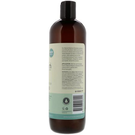 洗髮, 護髮: Sukin, Natural Balance Shampoo, Normal Hair, 16.9 fl oz (500 ml)