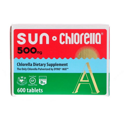 Sun Chlorella, Sun Chlorella A, 500 mg, 600 Tablets Review