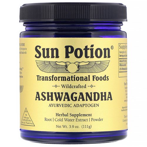 Sun Potion, Ashwagandha Powder, Wildcrafted, 3.9 oz (111 g) Review