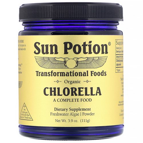 Sun Potion, Chlorella Powder, Organic, 3.9 oz (111 g) Review