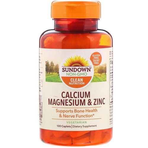 Sundown Naturals, Calcium Magnesium & Zinc, 100 Caplets Review