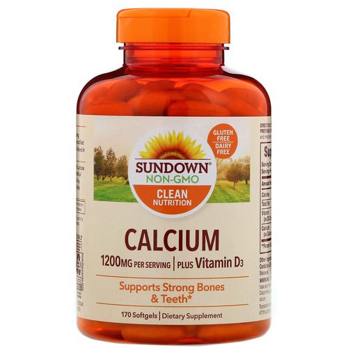 Sundown Naturals, Calcium Plus Vitamin D3, 1200 mg, 170 Softgels Review
