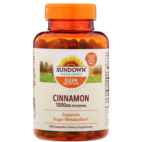 Sundown Naturals, Cinnamon, 1000 mg, 200 Capsules Review