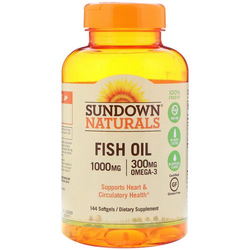 Sundown Naturals, Fish Oil, 1000 mg, 144 Softgels Review