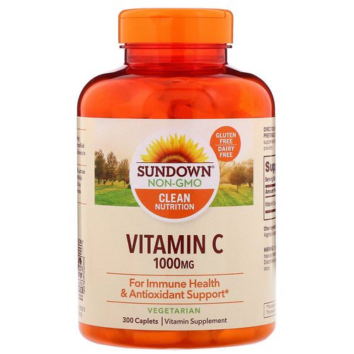 Sundown Naturals, Vitamin C, 1000 mg, 300 Caplets Review