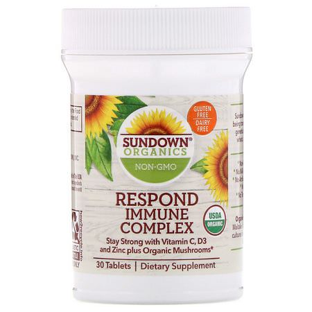 Sundown Organics Cold Cough Flu - 流感, 咳嗽, 感冒, 補品