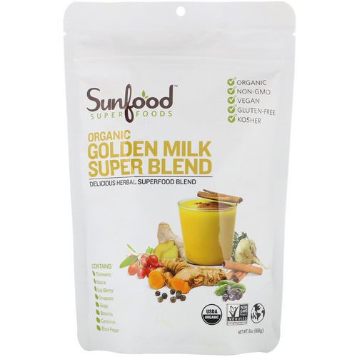 Sunfood, Organic Golden Milk Super Blend Powder, 6 oz (168 g) Review