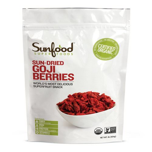 Sunfood, Organic, Sun-Dried Goji Berries, 1 lb (454 g) Review