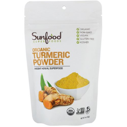 Sunfood, Organic Turmeric Powder, 4 oz (113 g) Review