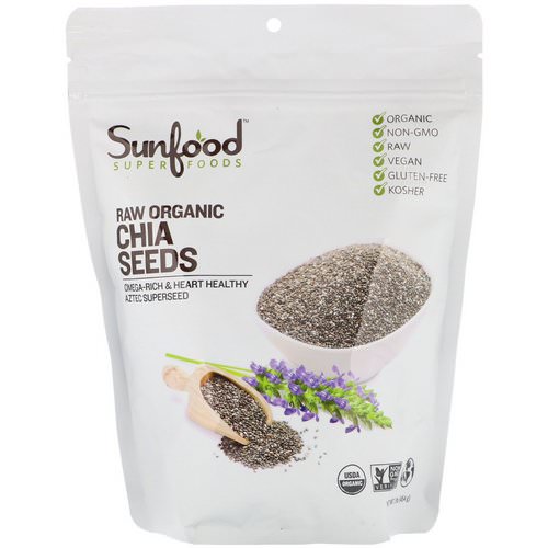 Sunfood, Raw Organic Chia Seeds, 1 lb (454 g) Review