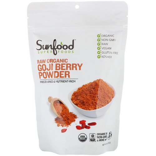 Sunfood, Raw Organic Goji Berry Powder, 8 oz (227 g) Review