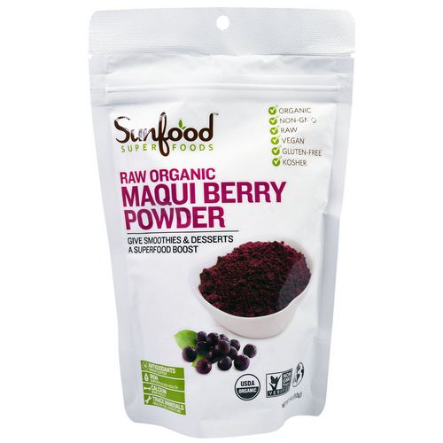 Sunfood, Raw Organic Maqui Berry Powder, 4 oz (113 g) Review