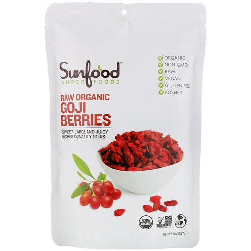 Sunfood, Raw Organic Goji Berries, 8 oz (227 g) Review
