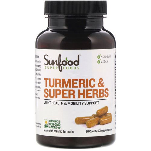 Sunfood, Turmeric & Super Herbs, 601 mg, 90 Capsules Review