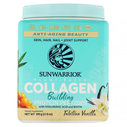 Sunwarrior, Collagen Building Protein Peptides, Tahitian Vanilla, 17.6 oz (500 g) Review