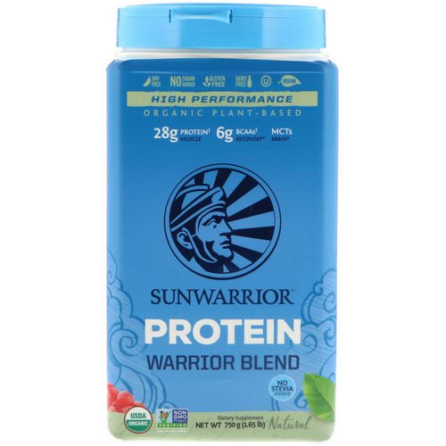Sunwarrior, Warrior Blend Protein, Organic Plant-Based, Natural, 1.65 lb (750 g) Review