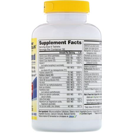 男人的多種維生素, 男人的健康: Super Nutrition, Men's Blend, Antioxidant Rich Multivitamin, Iron Free, 180 Tablets