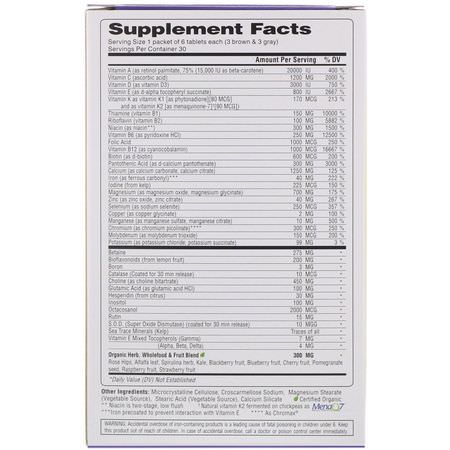多種維生素, 補品: Super Nutrition, Opti-Energy Pack, MultiVitamin/Multimineral Supplement, 30 Packets, (6 Tabs Each)