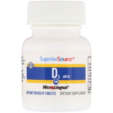 Superior Source D3 Cholecalciferol - D3膽鈣化固醇, 維生素D, 維生素, 補品