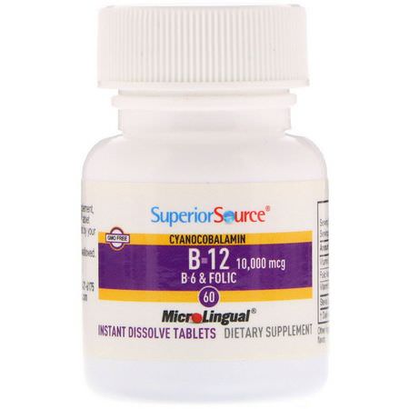 Superior Source Vitamin B Formulas B12 - B12, 維生素B, 維生素, 補品