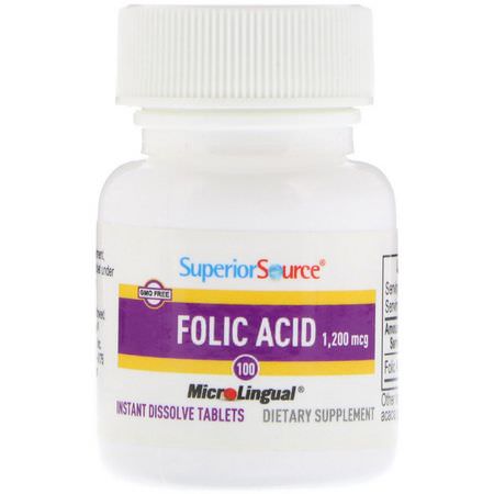 Superior Source Folic Acid - 葉酸, 維生素B, 維生素, 補品