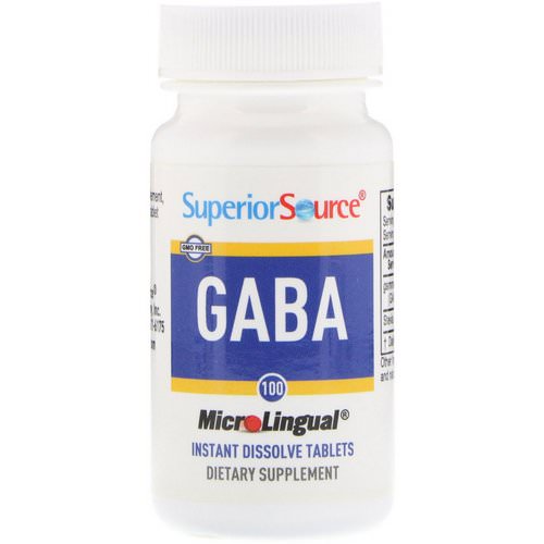 Superior Source, GABA, 100 mg, 100 MicroLingual Instant Dissolve Tablets Review