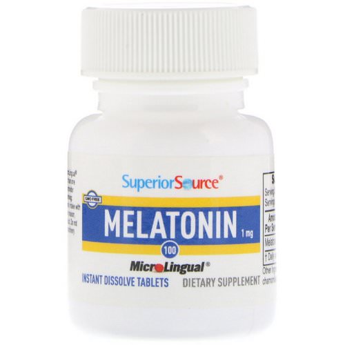 Superior Source, Melatonin, 1 mg, 100 MicroLingual Instant Dissolve Tablets Review