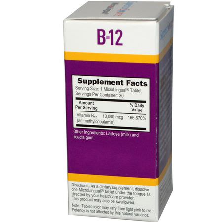 B12, 維生素B: Superior Source, Methylcobalamin B-12, 10,000 mcg, 30 MicroLingual Instant Dissolve Tablets