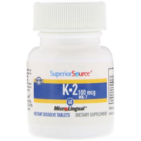 Superior Source Vitamin K - 維生素K, 維生素, 補品
