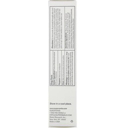 牙膏, 口腔護理: Supersmile, Professional Whitening Toothpaste, Icy Mint, 4.2 oz (119 g)