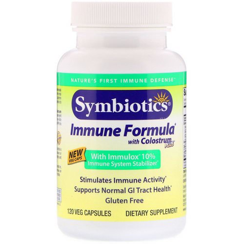 Symbiotics, Immune Formula, with Colostrum Plus, 120 Veg Capsules Review