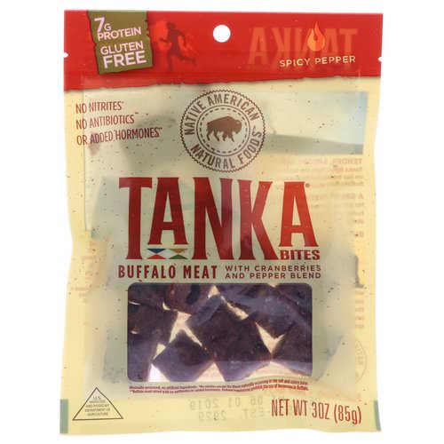 Tanka, Bites, Buffalo Meat with Cranberries and Pepper Blend, Spicy Pepper, 30 oz (85 g) Review