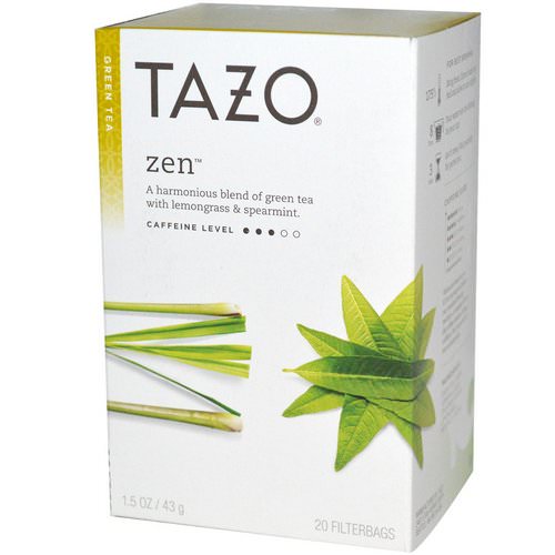 Tazo Teas, Zen, Green Tea, 20 Filterbags, 1.5 oz (43 g) Review