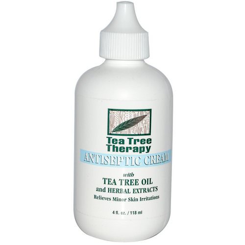 Tea Tree Therapy, Antiseptic Cream, with Tea Tree Oil and Herbal Extracts, 4 fl oz (118 ml) Review
