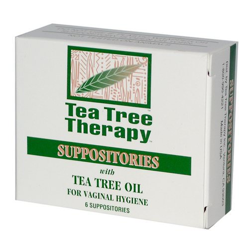 Tea Tree Therapy, Suppositories, with Tea Tree Oil, for Vaginal Hygiene, 6 Suppositories Review
