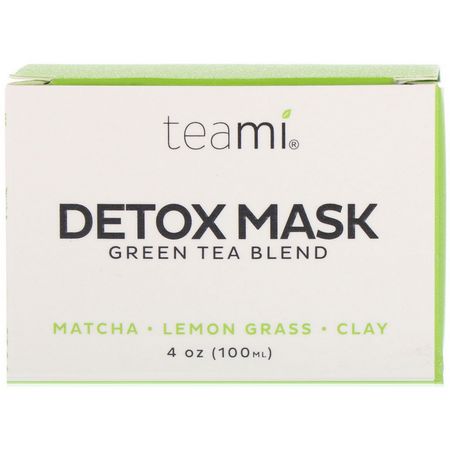 泥膜, 果皮: Teami, Detox Mask, Green Tea Blend, 4 oz (100 ml)