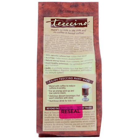 草藥替代咖啡, 咖啡: Teeccino, Chicory Herbal Coffee, Mocha, Medium Roast Coffee, Caffeine Free, 11 oz (312 g)