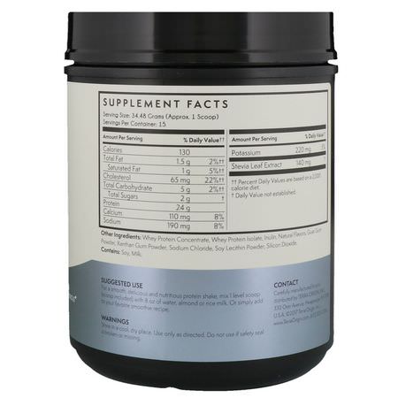 乳清蛋白, 運動營養: Terra Origin, Whey Protein, Vanilla, 1.14 lbs (517.2 g)