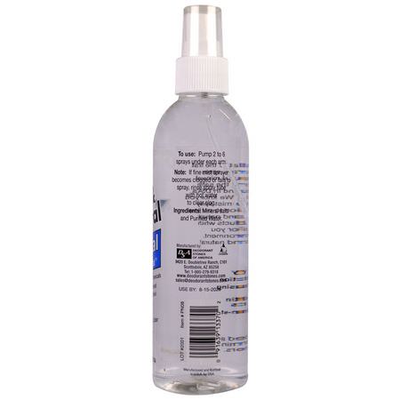 浴缸除臭劑: Thai Deodorant Stone, Pure & Natural, Crystal Deodorant Mist, Unscented, 8 oz (240 ml)
