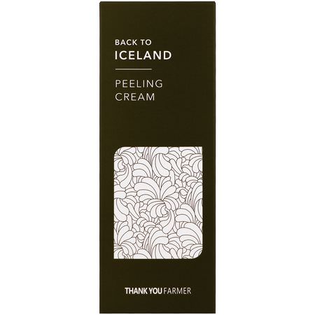 面部去角質, K美容面膜: Thank You Farmer, Back to Iceland, Peeling Cream, 5.27 fl oz (150 ml)