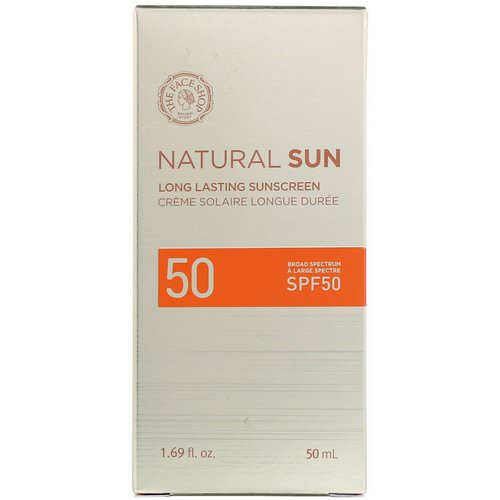 The Face Shop, Natural Sun, Long Lasting Sunscreen, SPF 50, 1.69 fl oz (50 ml) Review