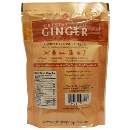 蔬菜零食, 生薑食品: The Ginger People, Gin·Gins, Crystallized Ginger, 3.5 oz (100 g)