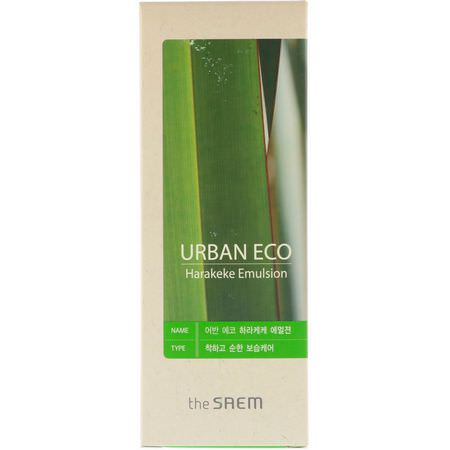 K美容保濕霜, 乳霜: The Saem, Urban Eco, Harakeke Emulsion, 4.73 fl oz (140 ml)