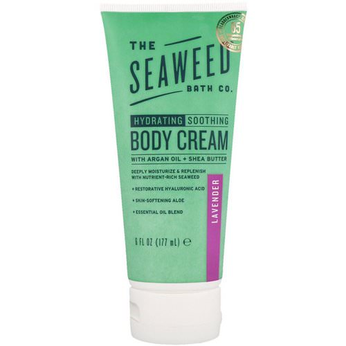 The Seaweed Bath Co, Hydrating Soothing Body Cream, Lavender, 6 fl oz (177 ml) Review
